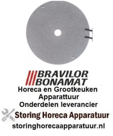 184417427 -Kookplaat 60W 230V ø 100mm aansluiting vlaksteker 6,3mm kabellengte 350mm BRAVILOR- BONAMAT