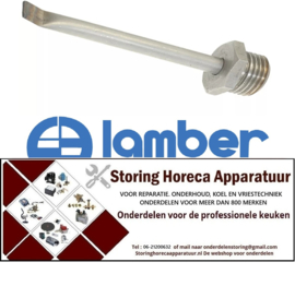 1300300006 - RVS voelerbuis L 107mm RVS voor vaatwasser LAMBER