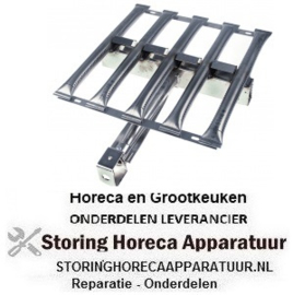 171105954 - Brander staafbrander 5-rijen L 400mm - B 370mm - H 60mm 22,5kW lavasteengrill