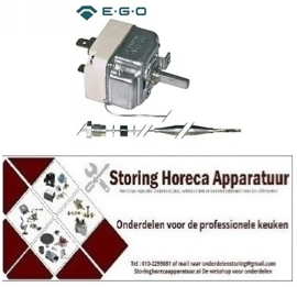 242390046 -Thermostaat t.max. 190°C instelbereik 104-190°C 1-polig 1NO 16A voeler ø 6mm voeler L 133mm MBM