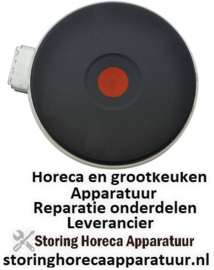 VE41240490012 - Kookplaat ø 145mm 1500W 230V aansluiting 4 schroefklemmen met 8mm oversteekrand