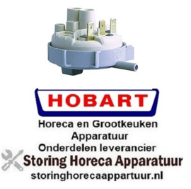 146541002 -Pressostaat drukbereik 110/60mbar aansluiting 6mm ø 58mm drukaansluiting horizontaal spoeltechniek Hobart