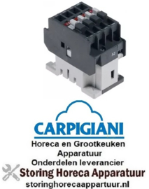 1165131724 - Relais AC1 27A 24V/50-60Hz (AC3/400V) 12A/5,5kW hoofdcontact 3NO hulpcontact 1NO CARPIGIANI