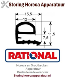 689900198 - Glaspakking B 635mm L 1275mm buitenmaat RATIONAL