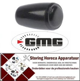 581111480 - Konusgreep draad M6 ø 29mm L 37,5mm kunststof zwart GMG