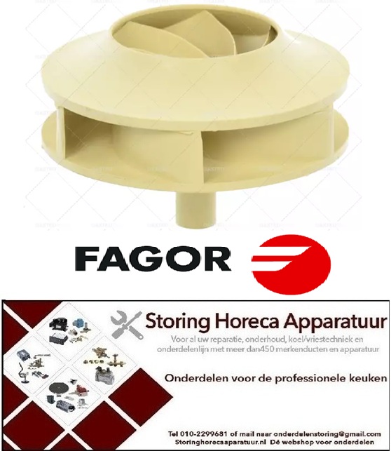 GA255.521.255 - Pompschoep ø 88mm H 33mm voor waspomp 2/123/FA30 schacht ø 12mm FAGOR