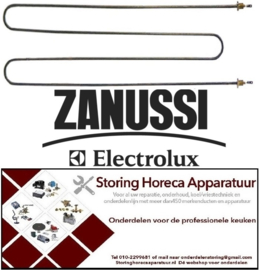 350415350 - Verwarmingselement 1600W 400V VC 1 L 610mm B 180mm pijp ø 6,5mm 2-gatsbevestiging draad 1/4" ELECTROLUX