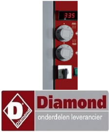 917S.73FN550.07 - Thermosstaat knop met aanduiding 2/4/6/8/10 -GRIJS DIAMOND LD12/35-N