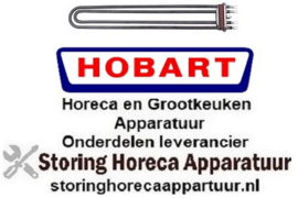 247419026 - Hobart verwarmingselement 6100W 254V VC 2 flens 70x18mm L 420mm B 63mm aansluiting F6,3 pijp ø 8,5mm
