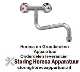 DY389 -Heavy duty duobloc mengkraan met draaiknoppen en lage uitlo          lage kraan 1,8(Ø)cm | 20(l)cmop