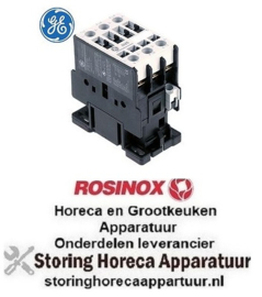 974380671 -Relais AC1 45A 24VAC (AC3/400V) 25A/11kW hoofdcontact 3NO aansluiting schroefaansluiting ROSINOX