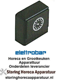 271345661 -Druktaster grootte 23x23mm zwart timer Elettrobar