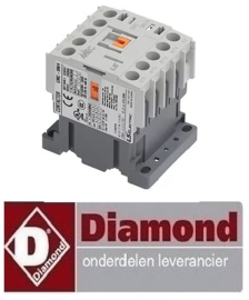432703607 -Relais AC1 20A 230VAC hoofdcontact 4NO aansluiting schroefaansluiting type GMC-9M/4 voor vaatasser DIAMOND 04d/6s