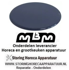 941105054 - Branderdeksel 3kW ø 100mm H 3,5mm glanzend MBM