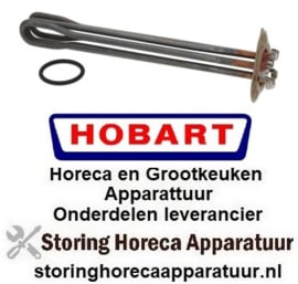 160.730.750 - Verwarmingselement met O ring  t.b.v. Boiler HOBART ECOMAX 602-612