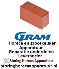 343381168 - Printrelais 230V spanning AC 2CO 2-polig bij 250V 8A aansluiting pinnen roostermaat 5mm GRAM