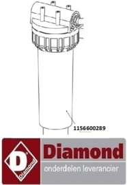 1156600289  - Beschermbeker met moer voor filter Osmose RS15/PP