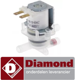 729999288 - Magneetventiel dubbel recht 220-240VAC voor vaatwasser DIAMOND