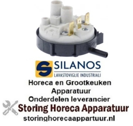 135541001 -Pressostaat drukbereik 35/17mbar aansluiting 6mm ø 58mm drukaansluiting horizontaal spoeltechniek SILANOS