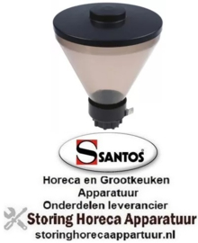 295527483 - Koffiebonencontainer ø 215mm H 240mm afname ø 65mm voor SANTOS