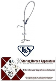 710594014 - Voorspoeldouche met eengatsmengkraan keramisch bovendeel 1/2" 90° met zwenkventiel T&S