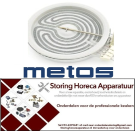 279490150 -Stralingselement ø 250mm 2500W 230V VC 1 energieregeling met temperatuurmelder METOS