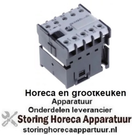 234380872 - Relais AC1 16A 230VAC (AC3/400V) 6,1A/2,2kW hoofdcontact 3NO hulpcontact 1NC