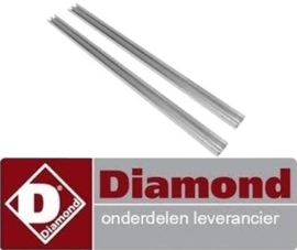 542ULP-PM - Geleiders (L x D x H) : 635x10xH30 mm rechts en links kast 700-1400 liter DIAMOND