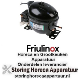 125995742 -Compressor koelmiddel R134a type EMT6170Z 220-240V 50Hz HBP volledig hermetisch 8,1kg 1/6HP FRIULINOX