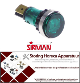 270359027 - Signaallamp ø 12mm 250V groen SIRMAN