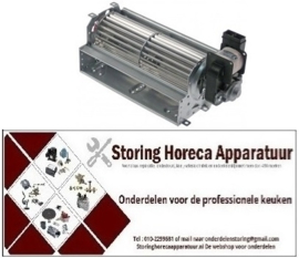 60140601340  - Dwarsstroomventilator rol ø 60mm wals L 180mm gelamineerde kerndikte 30mm motorpositie rechts