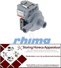 500499310 - Afvoerpomp voor vaatwasser RHIMA DR-serie (haaks) 230V