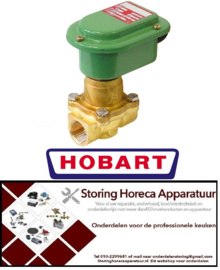 777370263 - Magneetventiel 2-weg 230VAC ingang 3/4" uitgang 3/4" aansluiting 3/4" L 72mm Hobart
