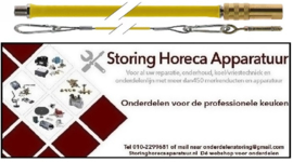 911250103 -Gasslang met snelkoppelingaansluiting RVS met kunststof omvlochten L 1000mm