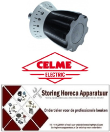 99780303 - Zwarte stelknop  12x97 mm voor snijmachine CELME
