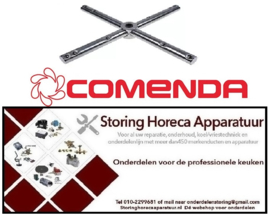284 511558 -Wasarm L 635mm inbouwpositie boven/onder sproeiers 10 inbouw ø 22/66mm voor GE 65/115 Comenda