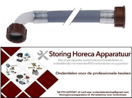 777520010 - Toevoerslang PVC recht-haaks DN12 aansluitingen 3/4" L 1500mm werkdruk 10bar
