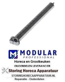 808107862 -Staafbrander ø 50mm L 500mm flens B 61mm flens L 25mm voor oven Modular