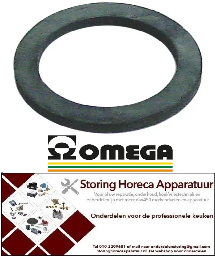 465517181 -Vlakpakking rubber OD ø 44mm ID ø 32mm materiaaldikte 3mm