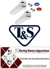 842594231 - Hendel set warm en koud water T&S