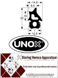 51902764 - Deurrubber profiel 2734 L 2500mm voor oven UNOX