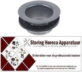 105515089 - Afvoerventiel grootte 1½" totale hoogte 40mm AD ø 71mm RVS