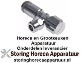 605543280 - Hoekventiel ingang 1/2" uitgang 3/8" (ø10mm) zelfsluitend