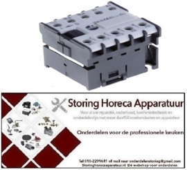 243380871 - Relais AC1 16A 230VAC (AC3/400V) 6,1A/2,2kW hoofdcontact 3NO hulpcontact 1NO