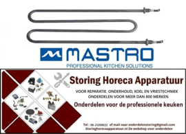 284415902 - Verwarmingselement 2510W 230V L 295mm B 115mm 2-gatsbevestiging aansluiting vlaksteker 6,3mm Mastro