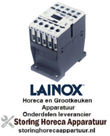 635380550 -Relais AC1 20A 230VAC (AC3/400V) 9A/4kW hoofdcontact 3NO hulpcontact 1NC LAINOX