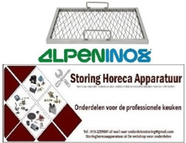 726211051 - Lavasteenrooster L 440 mm x B 290 mm voor grill ALPENINOX