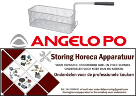 899970340 - Friteusekorf L1 370mm B1 150mm H1 120mm staal verchroomd ANGELO PO