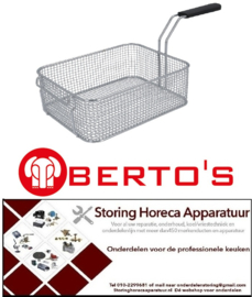 519970231 - Friteusekorf B1 210mm L1 275mm H1 110mm passend voor BERTO'S H2 155mm H3 205mm