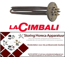 944417015 - Verwarmingselement 2700 W L 232 mm 230/400V voor koffiemachine La Cimbali